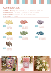 Zachte gommen - blokje