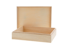 Houten doopsuikerverpakkingen, presentatie, ... .