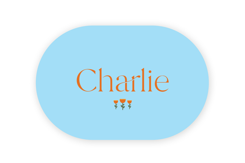 Geboortekaartje Charlie - bloemen