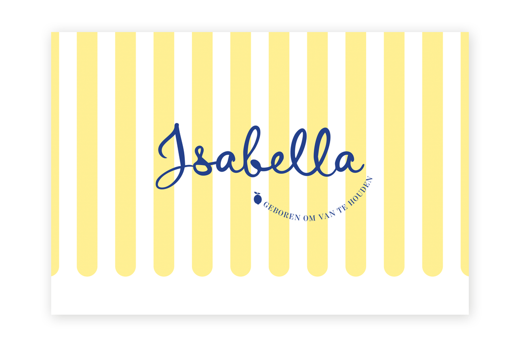 Geboortekaartje Isabella - Amalfi Coast