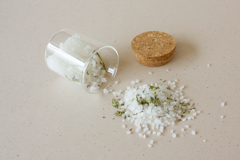 Badzout - grof wit badzout met verbena - per 500 gram