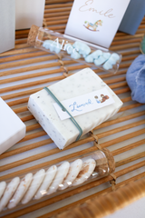 Zeep - wit gespikkeld - per 4 ex.