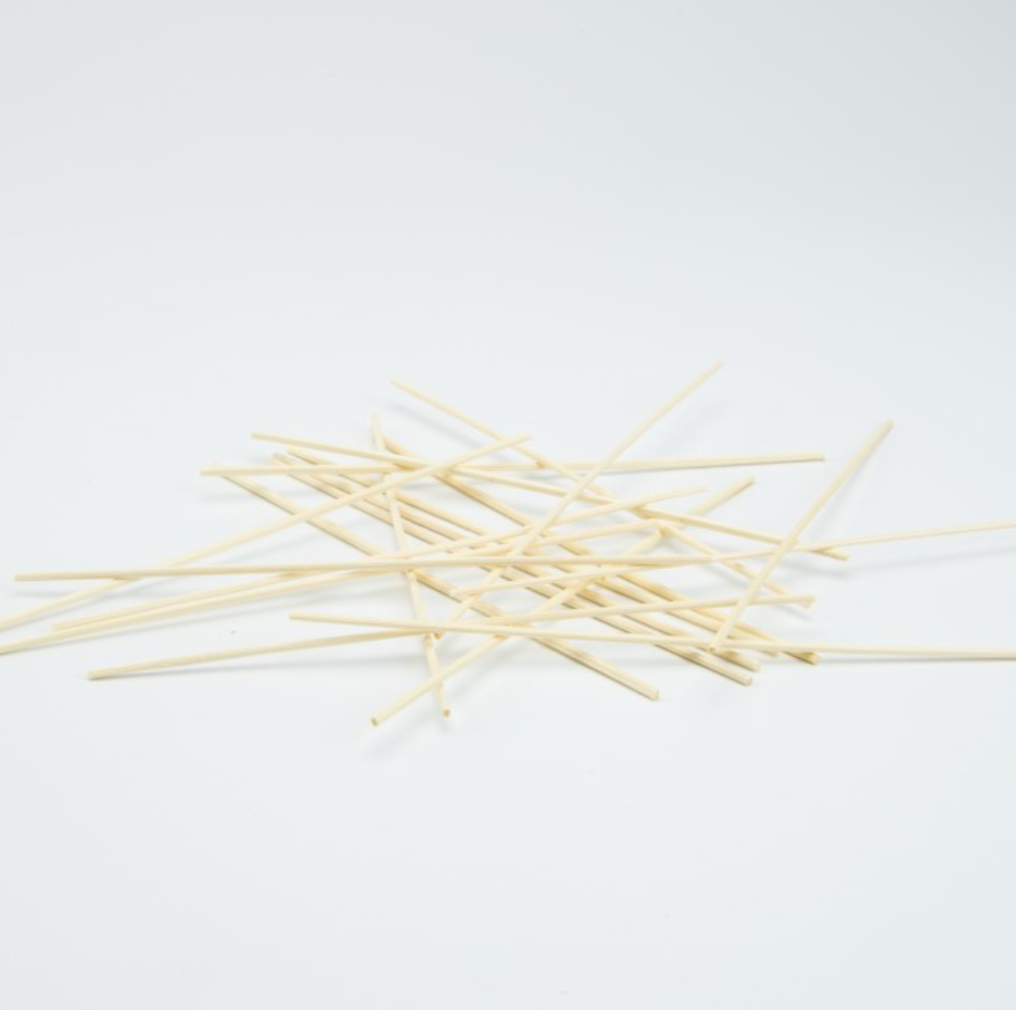 Geurstokjes - naturel hout / zwart - steeds per 30 stokjes