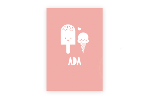 Geboortekaartje Ada - ijsje