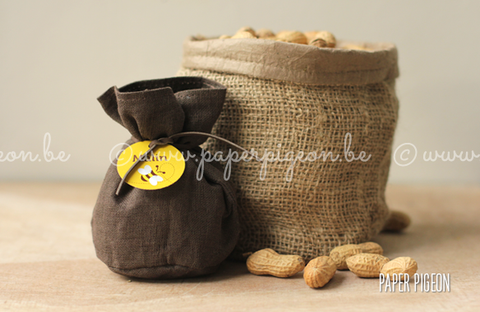 Jute zak ronde bodem 'groot'
