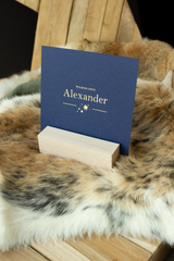 Geboortekaartje Alexander - goudfolie