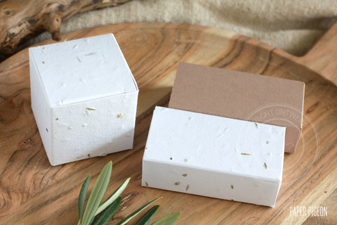 ENKEL BIJ PAPER PIGEON - Kubusdoosjes - Groeipapier