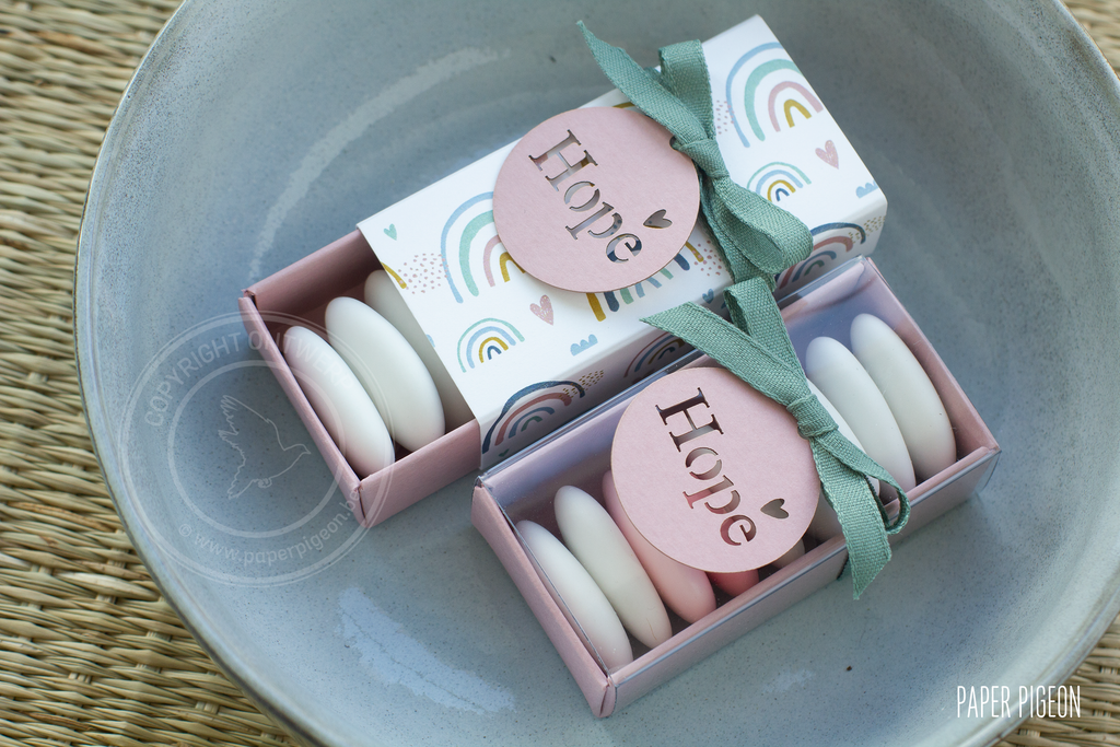 Schuifdoosje rechthoek met transparante wikkel - verschillende kleuren