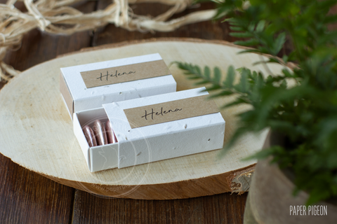 ENKEL BIJ PAPER PIGEON - Schuifdoosjes Groeipapier