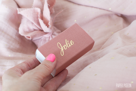 Schuifdoosje rechthoek - Linnen - verschillende kleuren