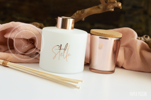 Rond parfumflesje - verschillende combinaties - groot