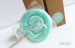 Artisanale lollies - verschillende kleuren - per 30 ex.  - Paper Pigeon