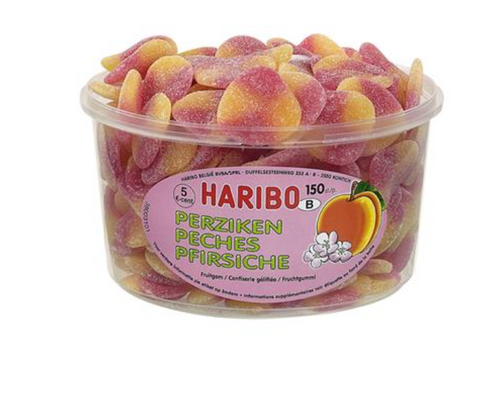 Haribo - perziken (gesuikerd)