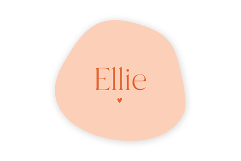 Geboortekaartje Ellie - hartje