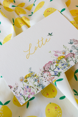 Geboortekaartje Lotte - veldbloemen