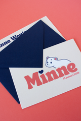 Geboortekaartje Minne - aangeleverd ontwerp