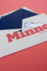 Geboortekaartje Minne - aangeleverd ontwerp