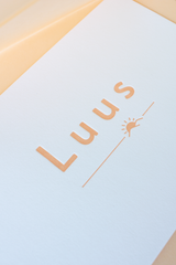 Geboortekaartje Luus - letterpress