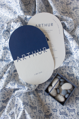 Geboortekaartje Arthur - kapvorm