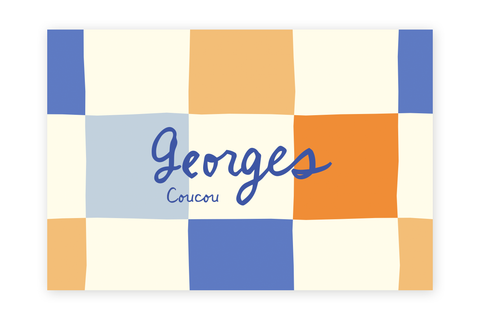 Geboortekaartje Georges - color block