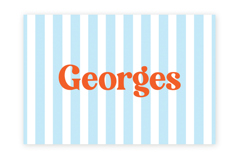 Geboortekaartje Georges - streepjes