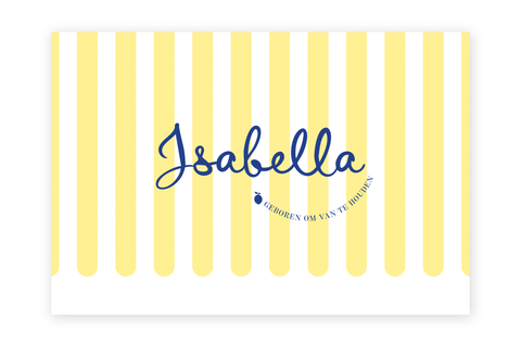 Geboortekaartje Isabella - Amalfi Coast