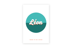 Geboortekaartje Léon - vibrant