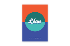 Geboortekaartje Léon - vibrant