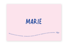 Geboortekaartje Marie - bootje