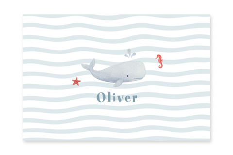 Geboortekaartje Oliver - walvis
