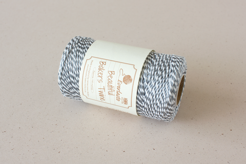 Bakkerskoord 'Zilver/Wit' - 2 mm - rol van 100 m