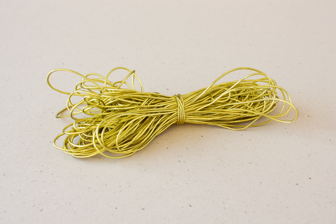 Elastisch koord - goud - 1 mm - per lopende meter