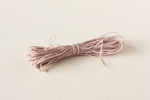 Elastisch koord - oudroze 2 - 1 mm - per lopende meter