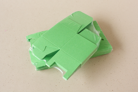 Kubusdoosjes + hoge doosjes groen - lot van 20 doosjes