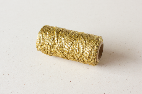 Koord goud - 2 mm - rol van 25 m
