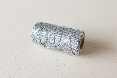 Koord zilver - 2 mm - rol van 25 m