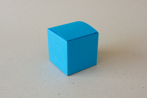 Kubusdoosje - ijsblauw - lot van 20 doosjes