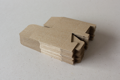 Kubusdoosje - kraft - lot van 17 ex.