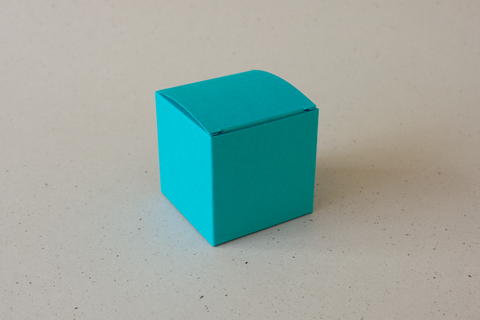 Kubusdoosje - petrolblauw 3