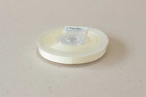 Grosgrain lint 'gebroken wit' - 9 mm - rol van 20 m