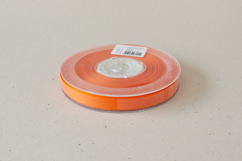 Grosgrain lint 'oranje' - 9 mm - rol van 20 m