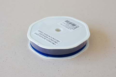 Organza lint - donkerblauw