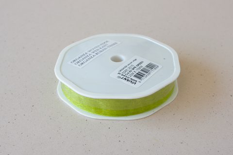 Organza lint - limoengroen