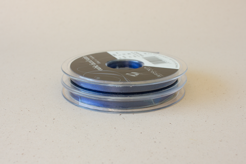 Satijnlint 5 mm - rol van 20 m - marine (donkerblauw)