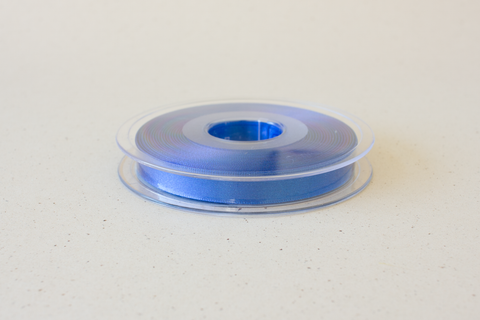 Satijnlint 10 mm - rol van 20 m - koningsblauw