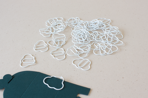 Paperclip wolk - wit