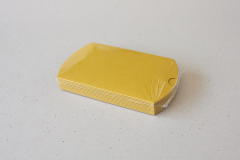 Pillowdoosje okergeel 2 - lot van 10 doosjes