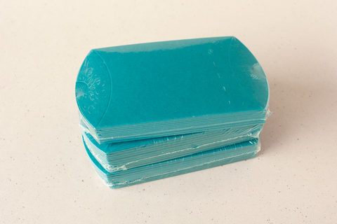 Pillowdoosje petrolblauw 2 - lot van 30 doosjes