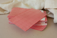 Zakje 'Vichy ruitje rood'