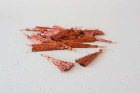 Kwastje in fijne koper metallic draad